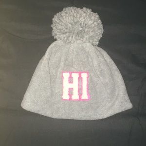 “HI” grey beanie